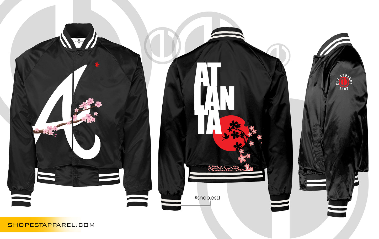 A-Town Black Cherry Reversible Bomber